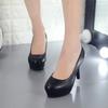 New shallow patent leather nightclub super high heels stiletto women's shoes single shoes