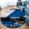 Hertha BSC Custom Name Round Area Rug,Carpet Rug for Living Room Bedroom Sofa Playroom Decor,Non-slip Floor Mat