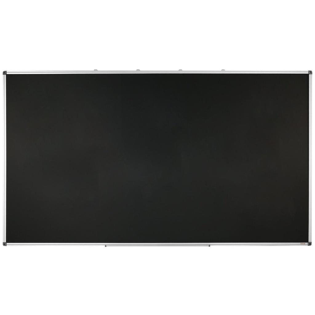 Black Board, 70 x 40 inch Large Chalkboard with Aluminum Frame, Black Boards Dry Erase Includes 1 Magnetic Erase & 3 Dry Erase Markers, Black Surface,