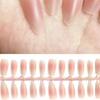 30 Stück Rouge Farbe Falsche Nägel Abnehmbare Falsche Nägel Tragbare Aufdrücknägel Nagelspitzen Nagelkunst Verlängerungswerkzeuge