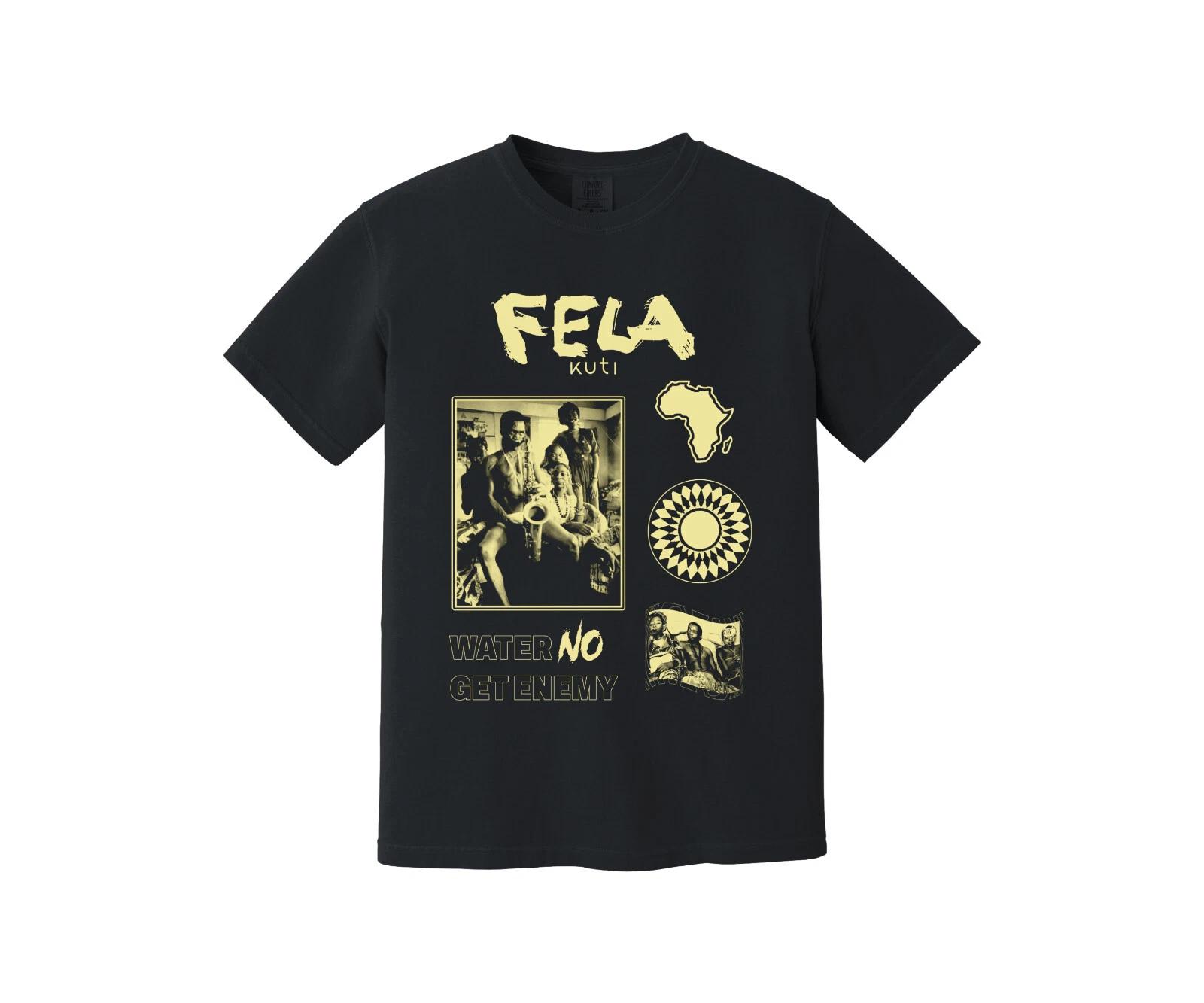 

Water No Get Enemy HeavyweighT-shirt - Afro beats AfroBeat - Fela Kuti - africa 2XL