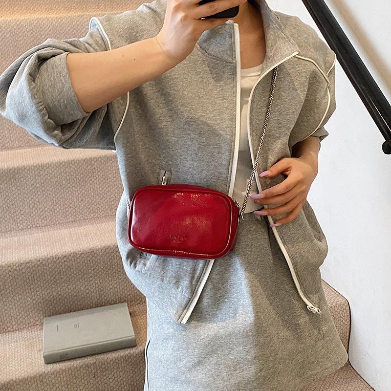 Niche Simple Women's Small Bag 2025 Summer New Small Square Bag Versatile Chain Shoulder Messenger Bag