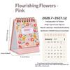 2027 Mini Morandi Color Desk Calendar Compact Size Memo Planner for Home Office Desktop Decoration Daily Reminder