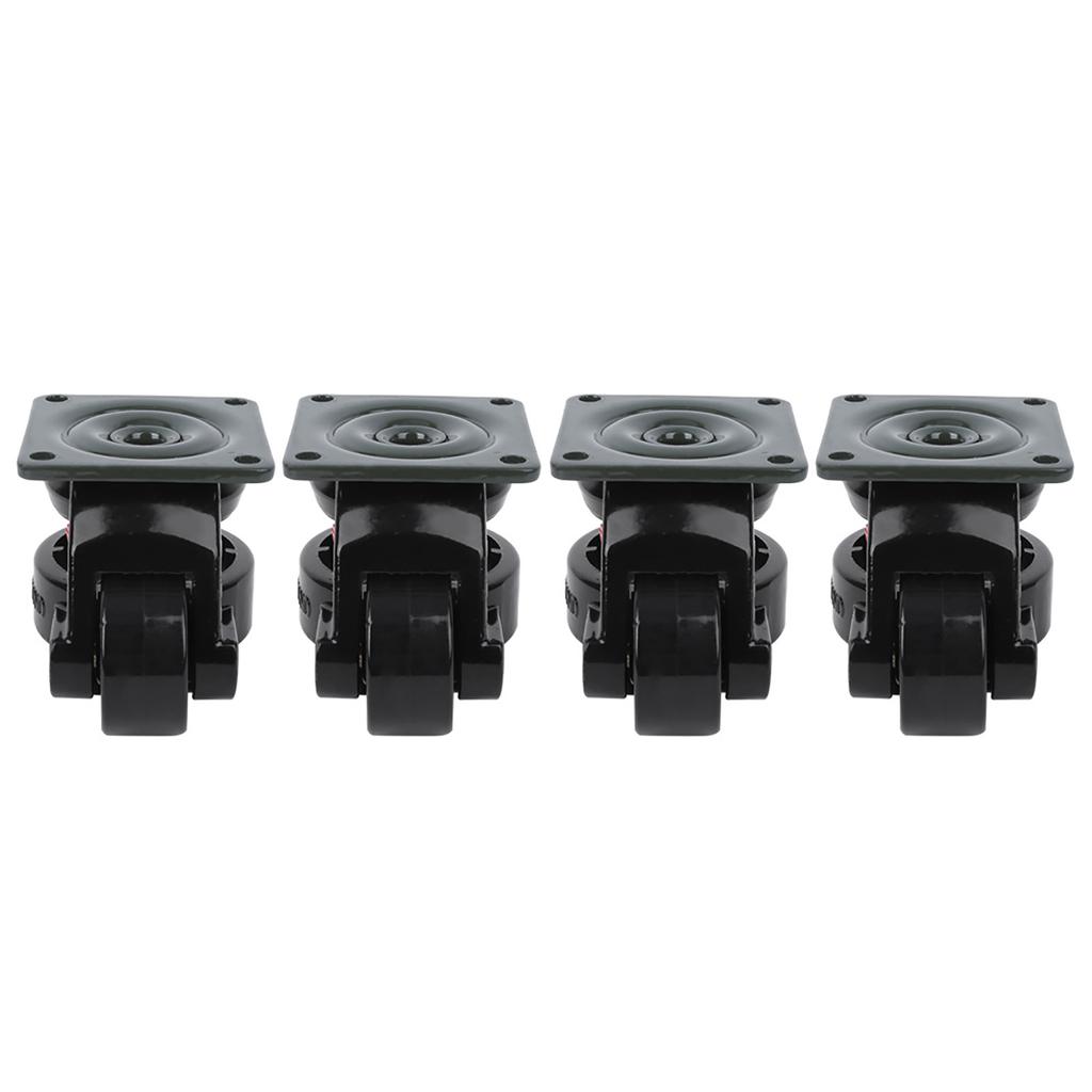 4pcs Level Adjustment Caster GD‑60F Heavy Duty Industrial Roller Wheel Leveling Caster Wheels
