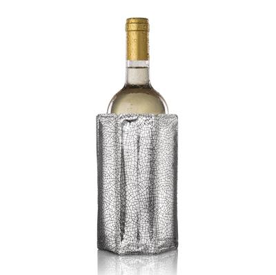 Vacu vin Vacu Vin Rapid Ice Wine Résine de Polyéthylène [Officiellement Importé] Refroidisseur, Grand, Argenté,