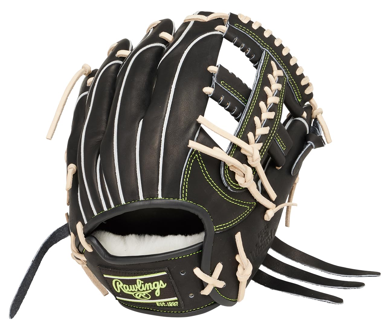 Rawlings HOH PRO EXCEL Wizard Baseball Size #02 Glove, Softball, Adult, Black, GR5HW2CK4MG, 11.5 (Right-Handed Thrower) чёрный