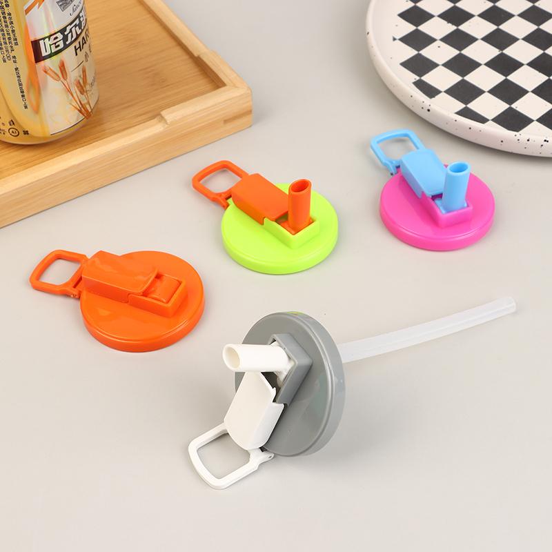 Soda Can Lids Silicone Straws Can Covers For Soda Bpa-Free Reusable Jar Cap Accessories Fit Canned Beverage Beer Juice