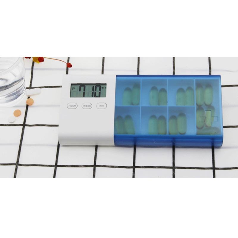 Rechargeable ABS Pc Pp Material Vibration Ring Reminder 5 Sets of Alarm Clock Smart Delivery Electronic Medicine Box