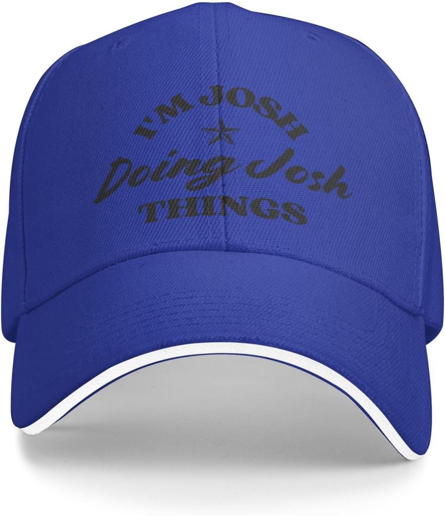 Im Josh Doing Josh Things Personalized Name Baseball Cap Polyester Adjustable Summer Casual Outdoor Cap