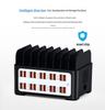 20-Port USB Charger with Stand Divider, 5V 2A Power Strip for Phones