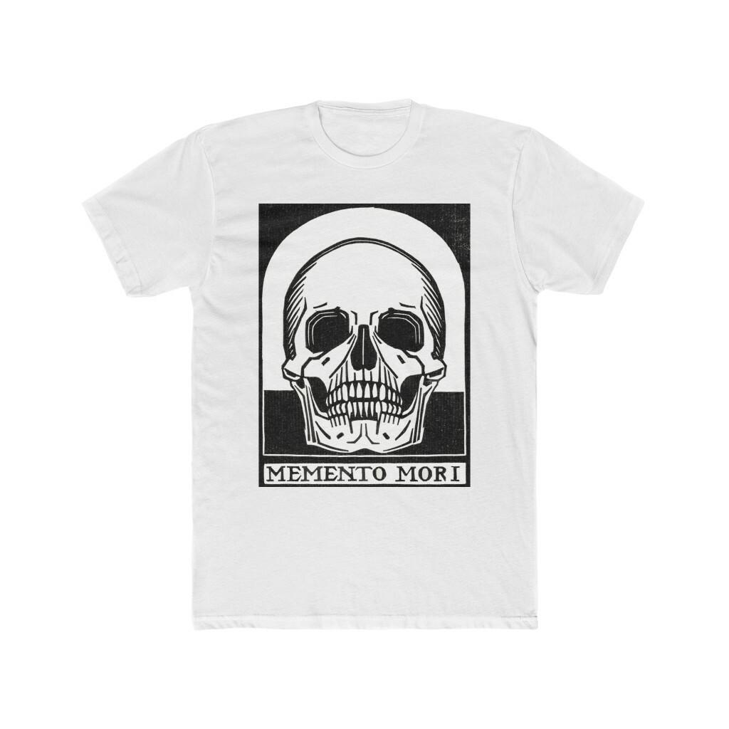Skull Tshirt Memento Mori Men s Graphic Cotton Crew Tee S разноцветный
