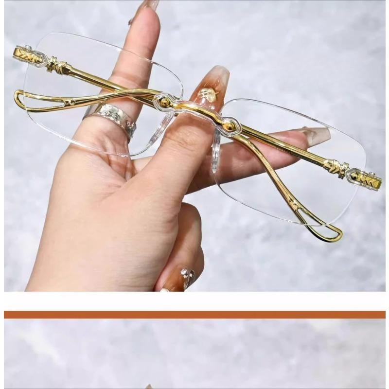 

Очки для чтения высокой четкости для людей среднего и пожилого возраста, линзы с автозумом и изменяющие цвет, блокирующие синий свет, для мужчин 100 degrees -700 degrees золотой