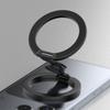 Dual-Side Magnetic Phone Holder Stand Foldable Desktop Car Mount With Finger Gyro Ring Zinc Alloy Strong Magnet