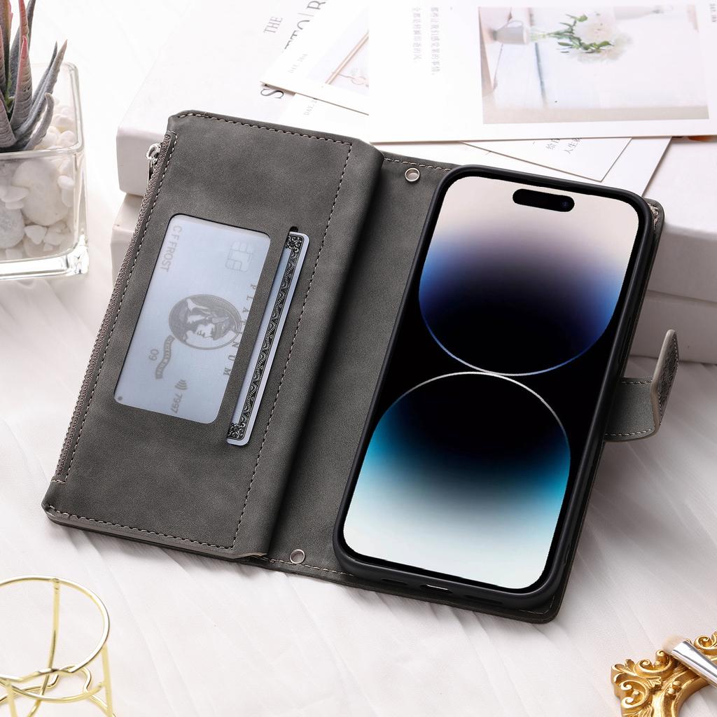 Leather Flip Case For Samsung Galaxy S26 S25 S23 S24 Ultra S22 S21 Plus S20 FE + Note 20 10 9 Card Wallet Embossing Phone Bag