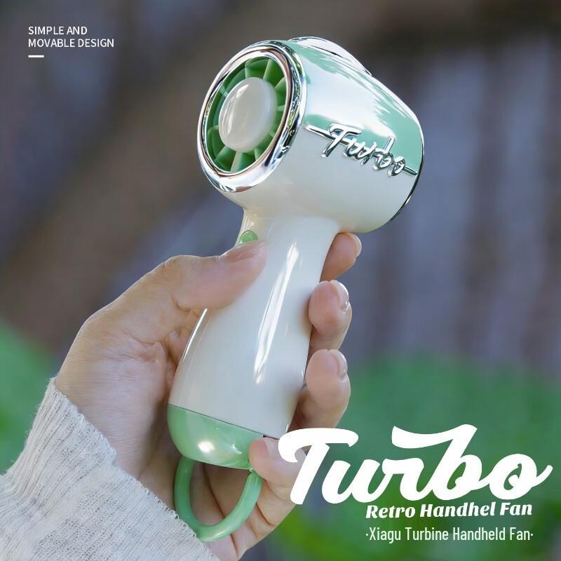 GIVELONG Retro Handheld Cooling Fan with Ice Compress