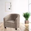 GULI Velvet Tub Chair Covers for Armchairs, Club Chair Slipcover, Wing Back Covers High Stretch Sofa Covers Spandex Plush Seat Covers Furniture