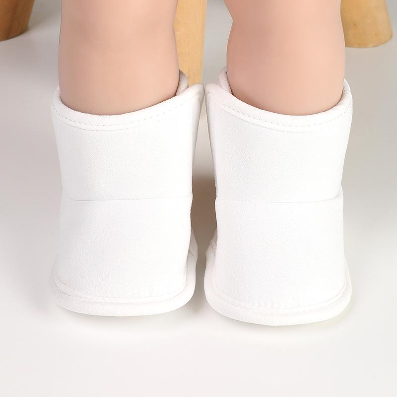 Unisex Baby Soft Sole Plush Snow Boots (0-1 Year): Non-Slip, Warm Cotton Shoes for Toddlers