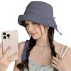 Zhao Lusi's Same Style Fisherman Hat, New Summer Model, Foldable Hat, Outdoor Sun Protection, Large Brim, Makes the Face Look Smaller, Sunshade Hat