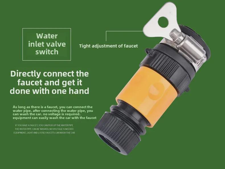 Přenosný teleskopický chenilový mop na mytí auta se samootáčejícím kartáčem