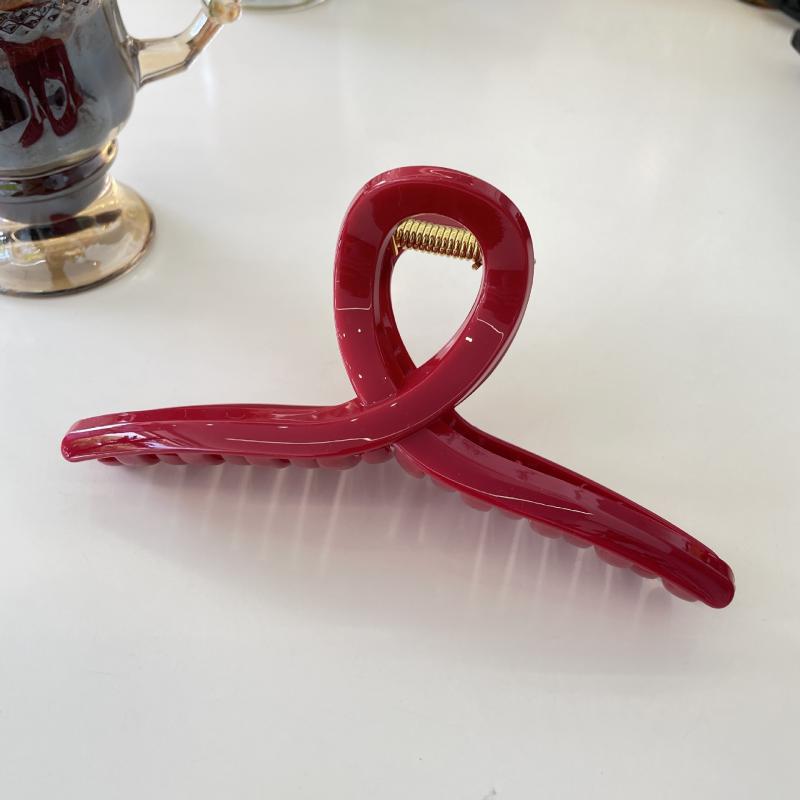 Hanger Hair Clip 15cm Minimalist Claw Clip for Thick Hair Non-Slip Updo Holder Geometric Hair Grip Accessory Jelly Colors Simple Design