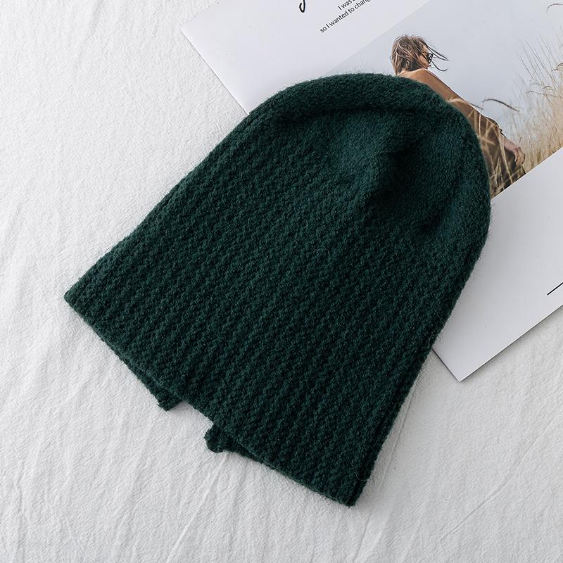 Hot Sale Women Hat Kpop Style Autumn /Winter Hat Soft Beanie Hats For Women Leisure Back Split Teens Ponytail Knitted Cap