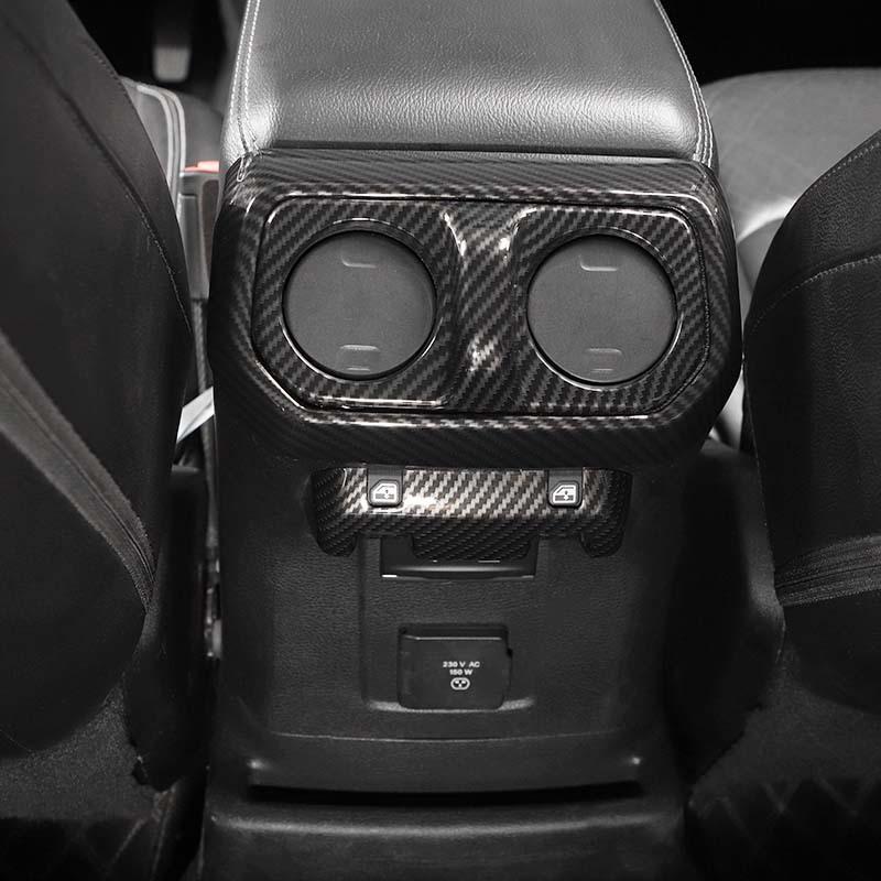 ABS Car Gear Shift Decoration Front Cup Holder Window Switch Cover For Jeep Wrangler JL 2018 Up For JT Gladiator Interior Accessories