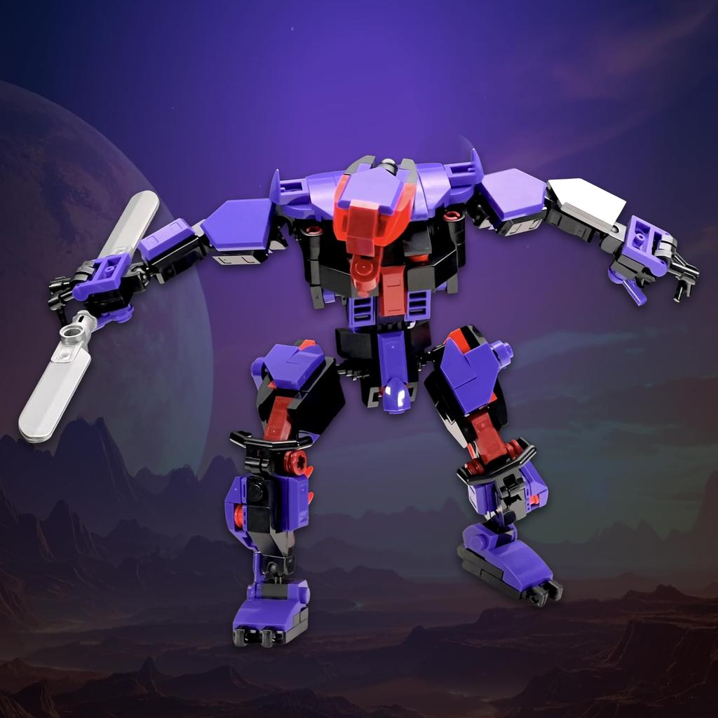 MyBuild Sci-Fi Void Talon 5026 - Alien Villain Mech - Twin-Bladed Combat Unit | Articulated Mech Plastic Model Kit | Robot Assembly | Ages 14+