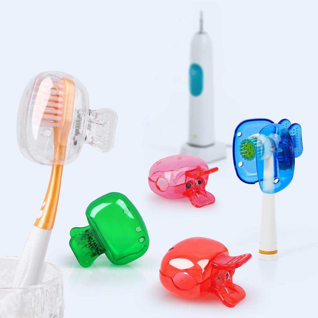 4/6/10Pcs Toothbrush Covers Portable Tooth Brush Coverings Clips for Protector Tooth Brush Storage Head Cap for Bathroom Travel