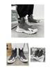 Men's High-Top Waterproof Leather Boots - Autumn Trendy, Long Tube, Plus Velvet Motorcycle Workwear Shoes