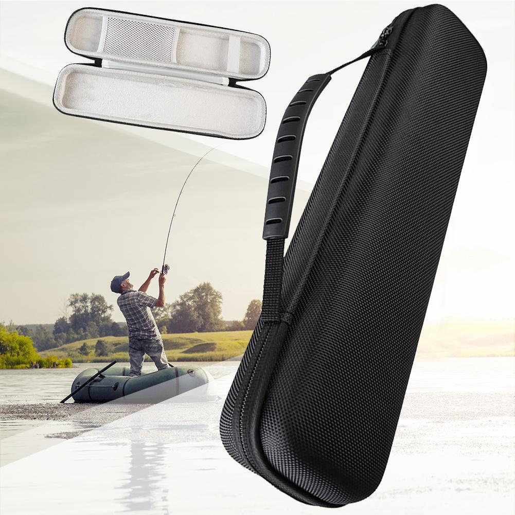 Hard Shell Fishing Rod Bag Fishing Pole Carrier Shock Absorption Rod Holder Bag Fishing Gear Organizer Fishing Accessories