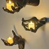 Halloween Witch Hand Statues Home Scary Wall Decor Keys Jewelry Hanger Sculpture Halloween Party Decoration Horror Props