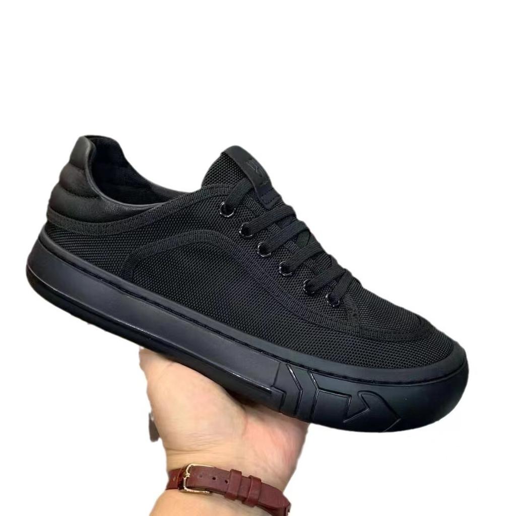 Breathable Canvas Sneakers 2025 Lightweight Soft-soled Men's Lace-up Platform Soles Dirt-resistant Comfortable Casual Sneakers
