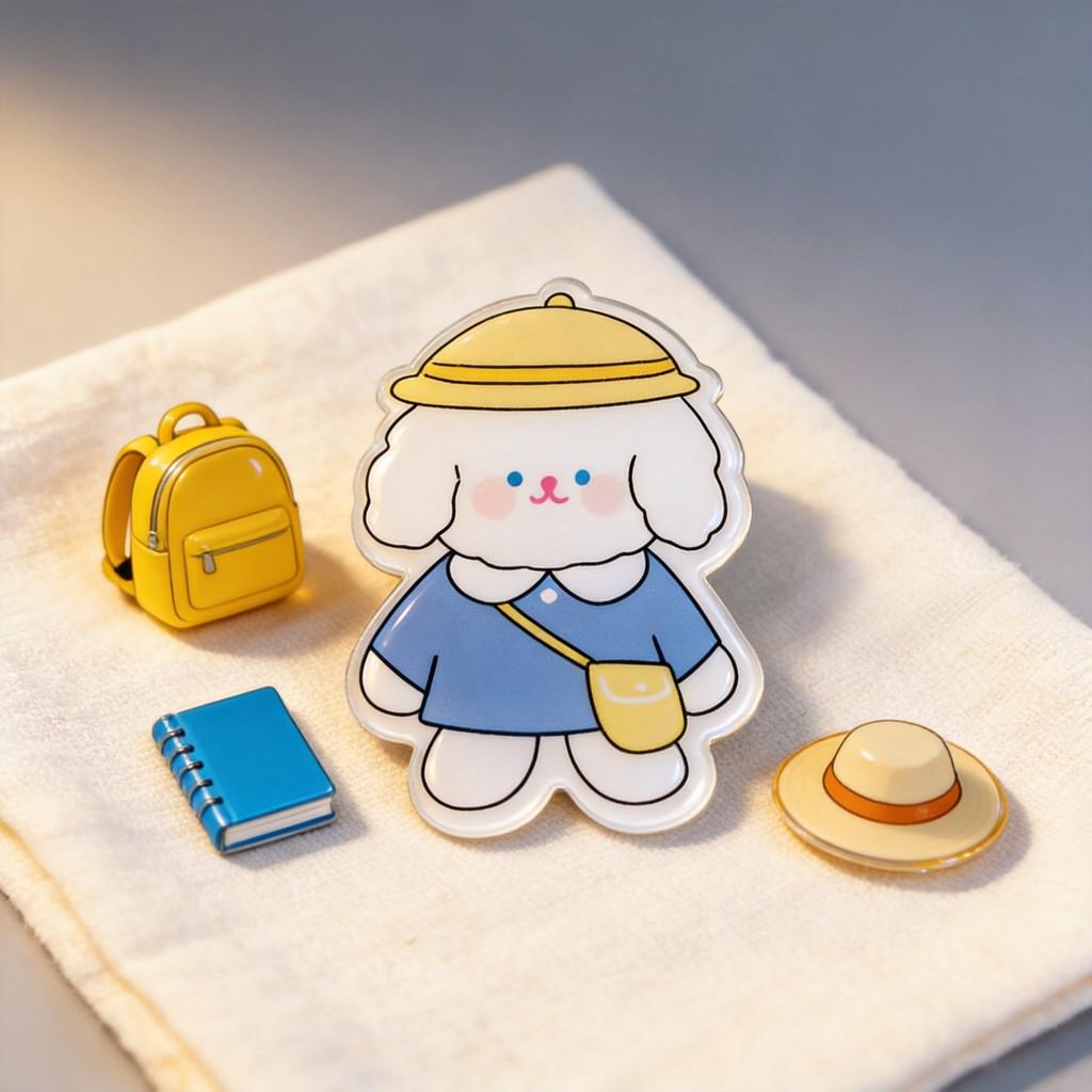 Broches Adoráveis de Cachorro, Coelho e Vaca Desenho Animado Para Decoração de Mochila e Bolsa