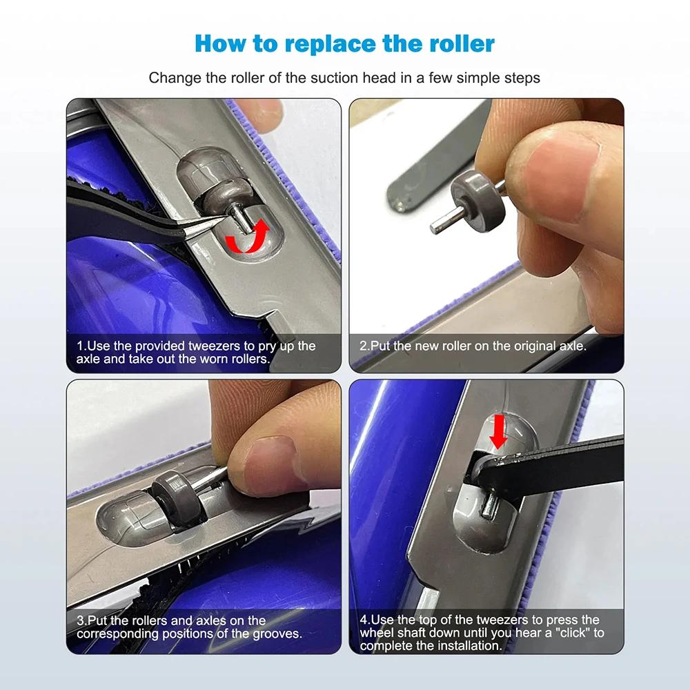 DYSON V6 V7 V8 V10 V11 V15 DC58 DC Serisi için 2/4 adet Elektrikli Süpürge Tekerlek Parçası Tornavida ve Dirsek Cımbız Aksesuarları ile