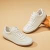 Women's Autumn Sneakers Women's Sports Shoes New Leather White Shoes Cowhide Versatile Casual Sports Board Shoes Woman