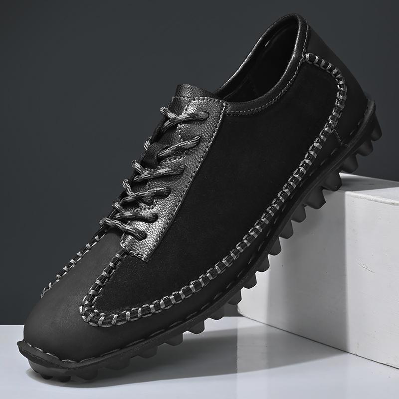 Zapatos de Hombre Estilo Británico Tendencia Zapatos Casuales Cómodos Zapatillas de Hombre para Exterior Mocasines Zapatos Planos de Hombre