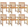7 Piece Garden Dining Set Solid Acacia Wood