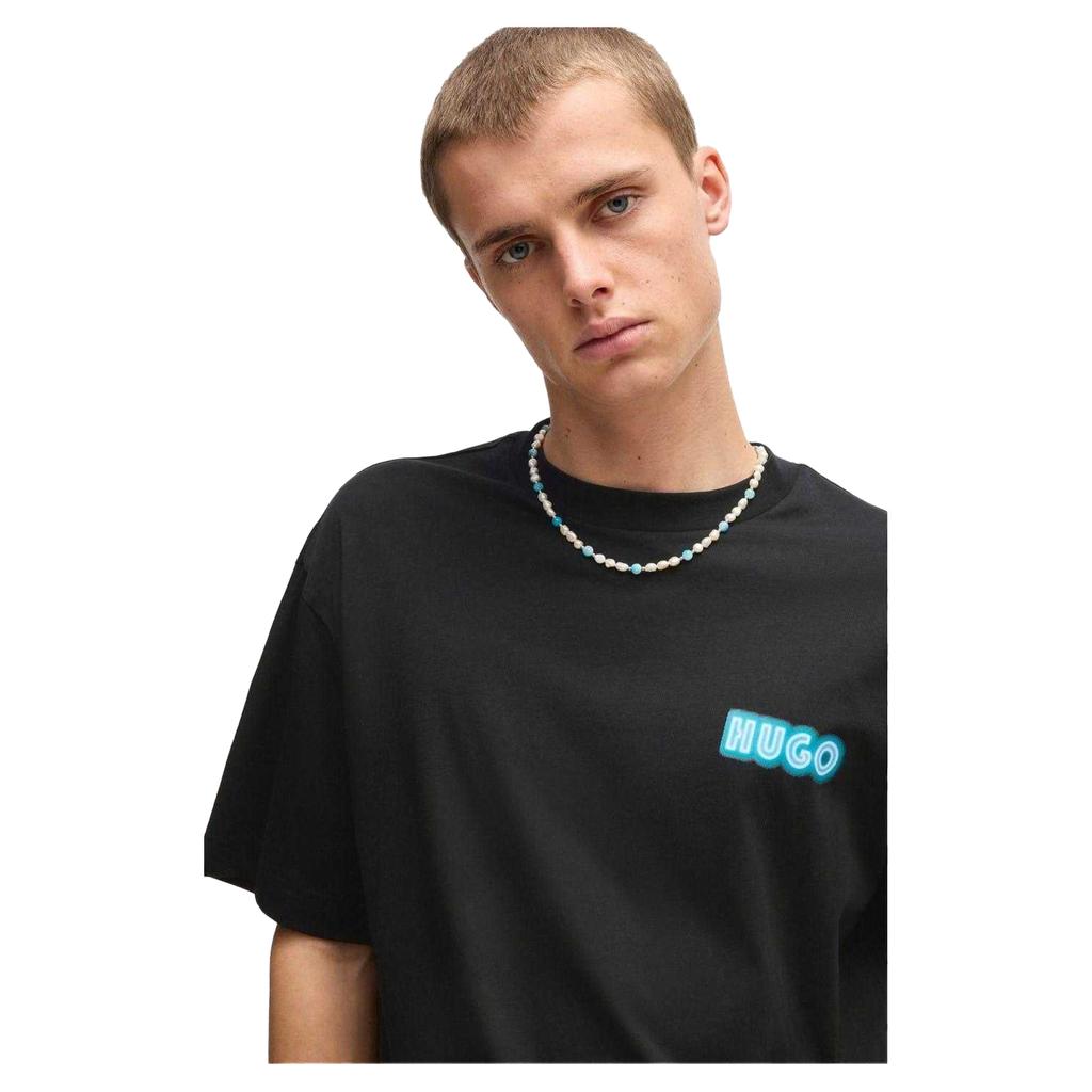 Hugo Mens Duwood Back Print Cotton Regular T-Shirt