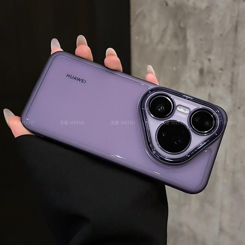 The electroplated frame is suitable for Huawei pura11pro mobile phone case, ultra-thin and transparent pura11ultra new protective case.