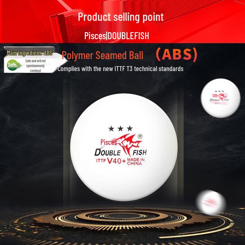 Double Fish V40+ Table Tennis Balls