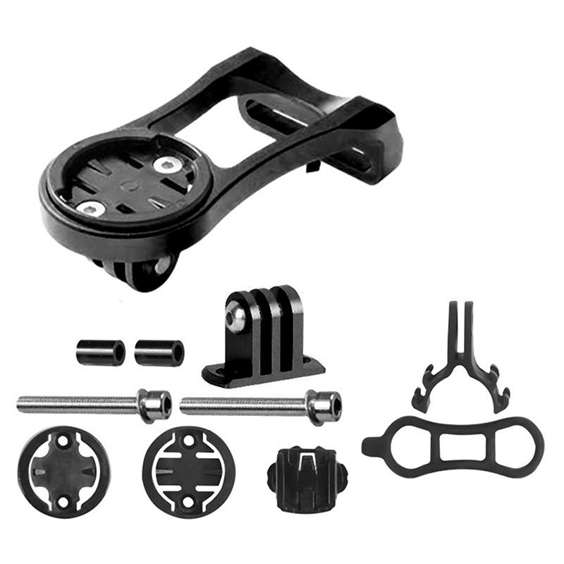 

For Bike Stand Aluminum Alloy Bicycle Computer Extension Bracket Support Bike Gps Holder Flashlight Mount For Bike Accessories чёрный