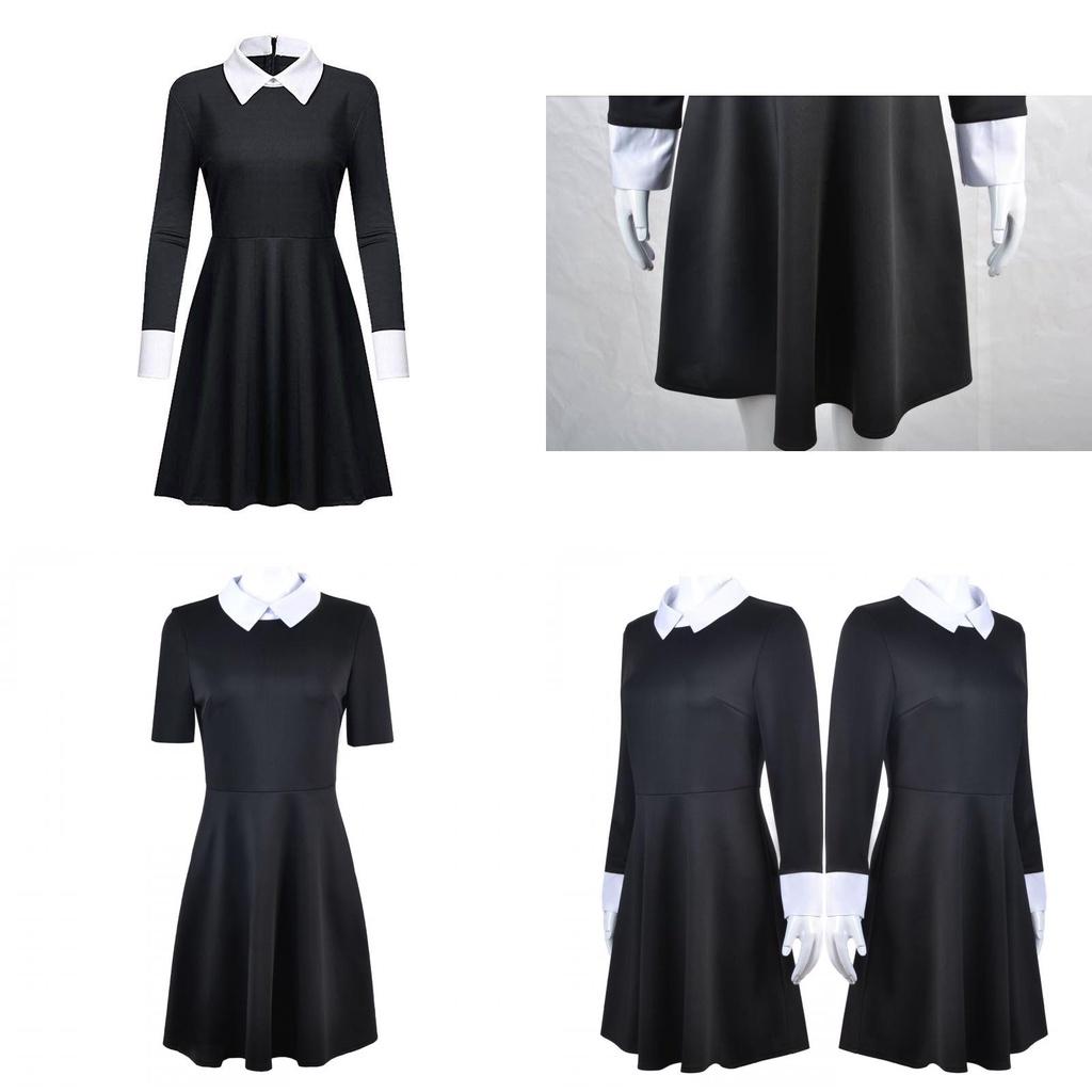 Stylish The Addams Family 2 Halloween Costume For Gothic Cosplay Party