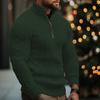 Men's  Fashion  Knitting  Pullover  Long Sleeves  Loose  Flip Collar  Sweater