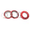 X CANSUN Folding Bike Headset 44mm Folding Bicycle Bowl Set Build In Bearing Headset for BYA412 P18 P8 1 Set Red
