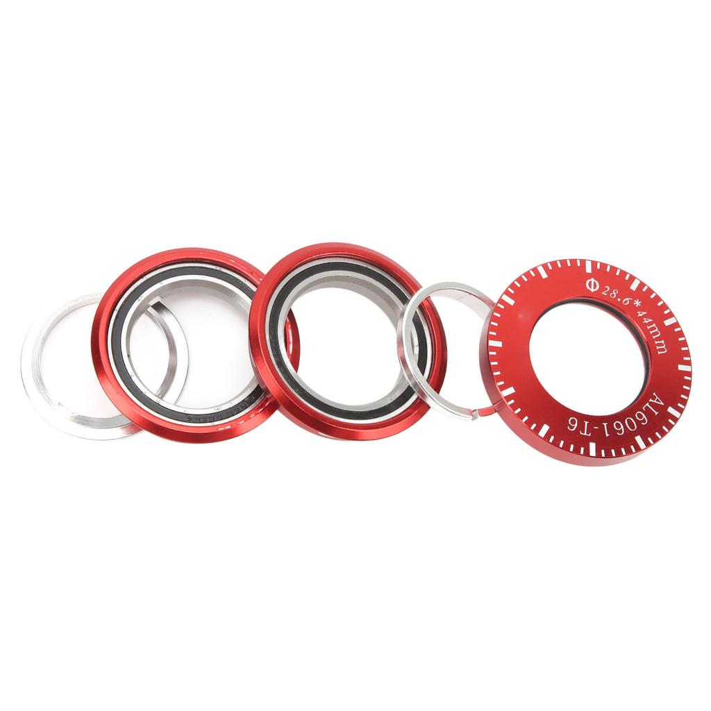 X CANSUN Folding Bike Headset 44mm Folding Bicycle Bowl Set Build In Bearing Headset for BYA412 P18 P8 1 Set Red