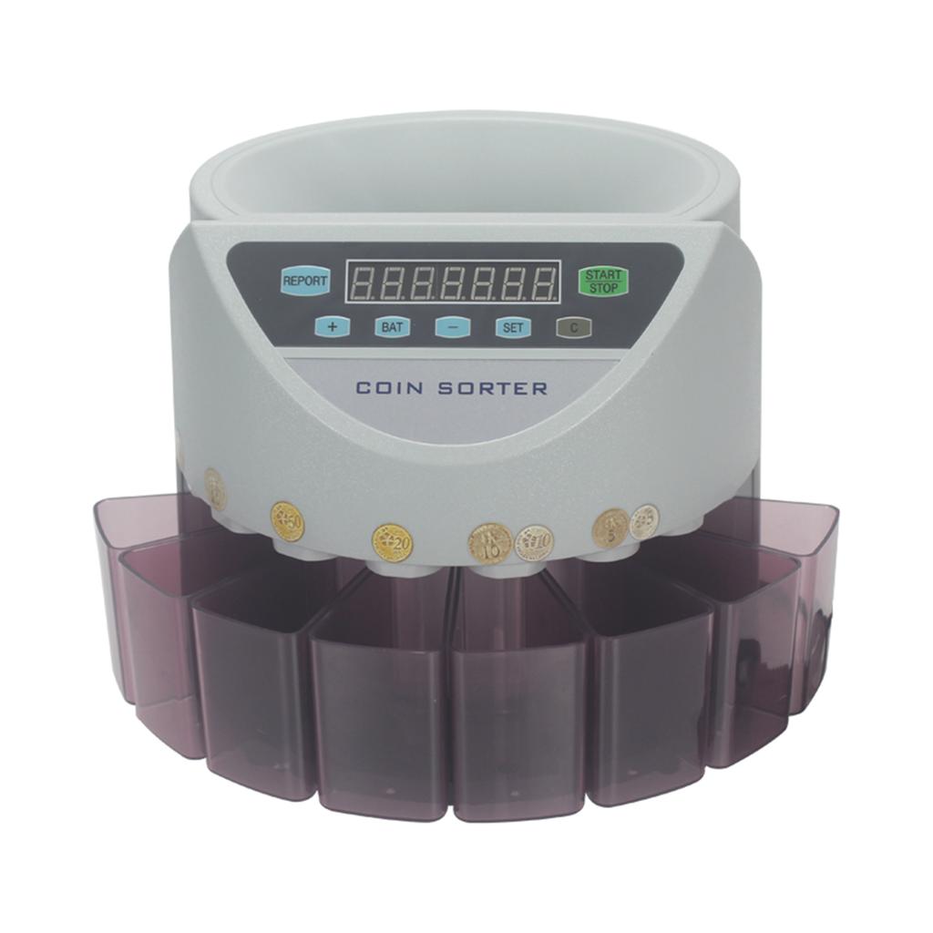 Electronic Coin Sorter Counter Counting Sorting Machine for Australian Coins Countable Coins with Multi Functional 7