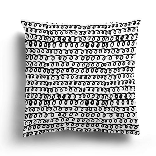 Nordic Black and White Simple Geometric Printing Pattern Cushion Cover Home Living Room Sofa Decoration Pillow Pillow Cover