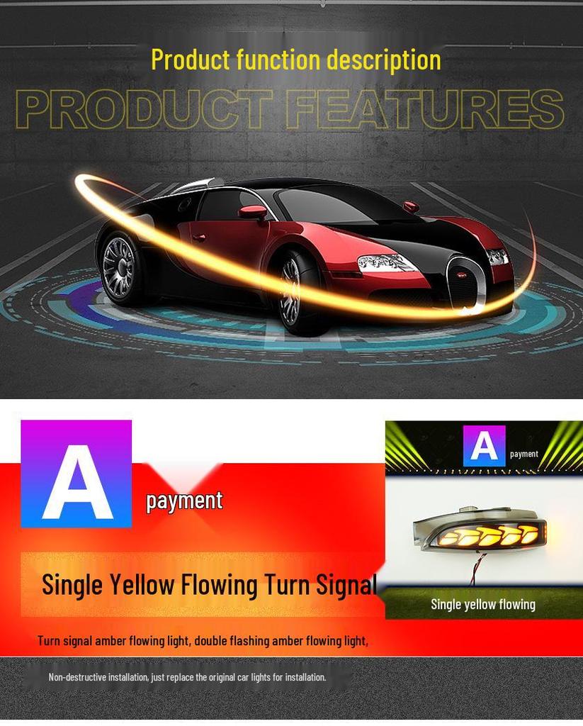 Toyota CHR Sequential Turn Signal & DRL with Blue Tint for Europe/Taiwan Models