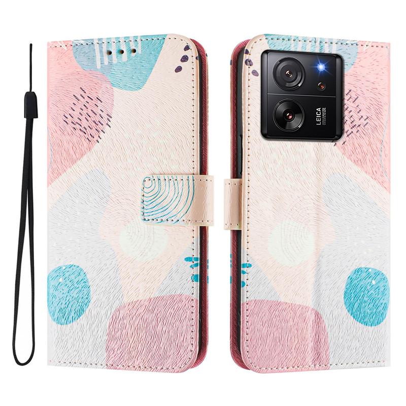 Luxury Flip Leather Case For Xiaomi 13T Pro Flip Cover On For Xiomi Mi 13 Lite Ultra Mi13T Pro 5G Wallet Bags Flower Cases Etui