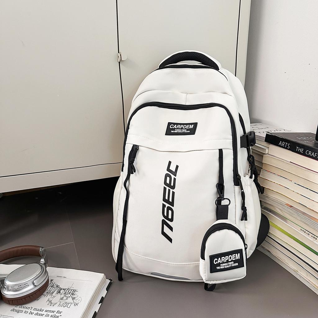 Backpack women's new large-capacity travel backpack junior high school student high school student schoolbag men's and women's computer bag